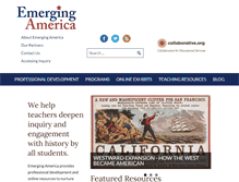 Tablet Screenshot of emergingamerica.org